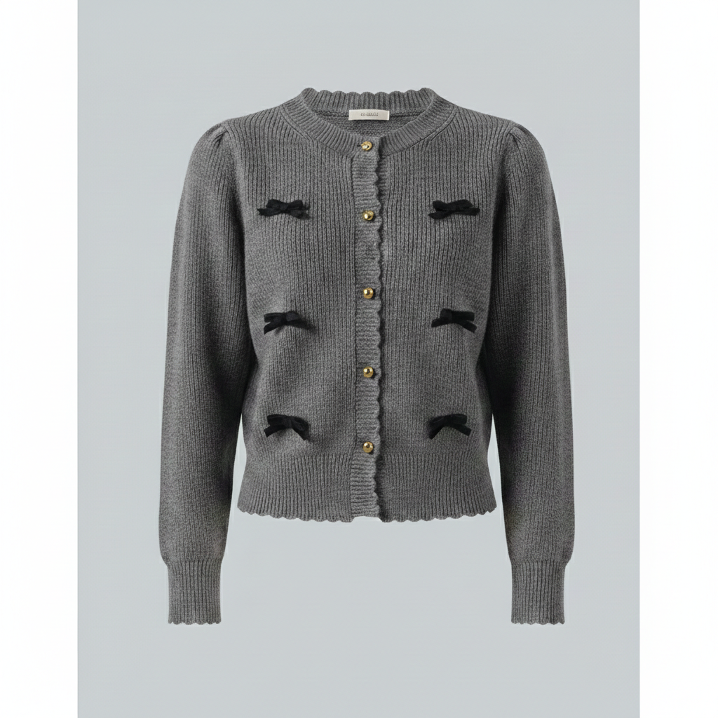 Damen Cardigan mit dekorativen Knöpfen