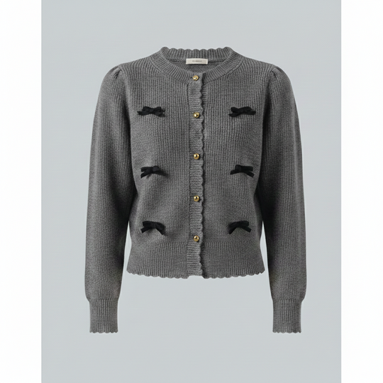 Damen Cardigan mit dekorativen Knöpfen