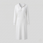 Damen Jersey Midikleid mit Langarm