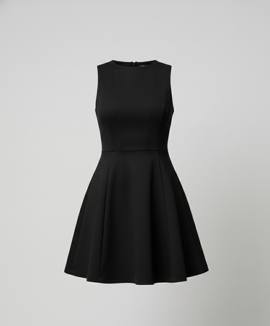 Damen A-Linien Kleid mit figurbetontem Oberteil R&B