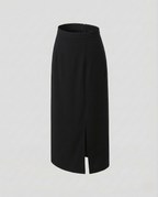 Damen Midirock Tailliert Seitenschlitz