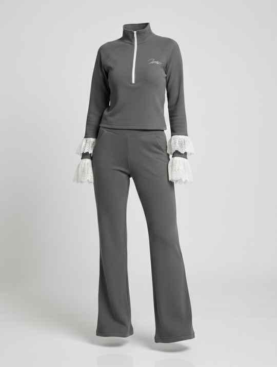 Damen Zweiteiler Set Lounge Sportlich
