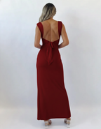 Figurbetontes Maxikleid mit Herz-Ausschnitt