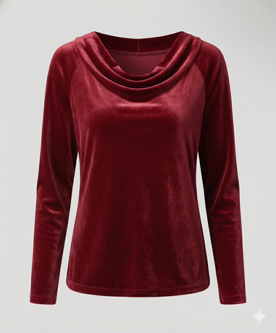 Elegantes Samtshirt Damen Lässig | R&B