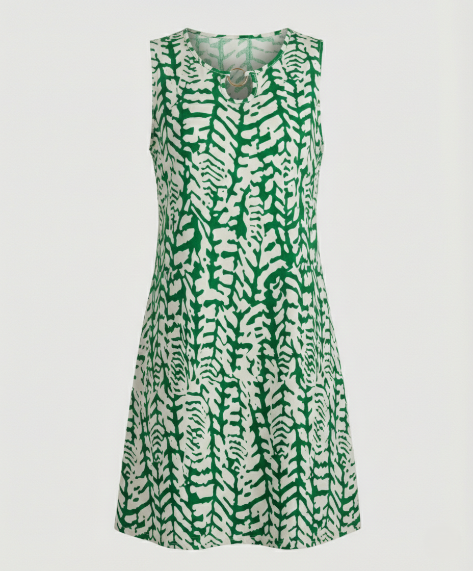 Freizeitkleid Damen Ärmelloses Kurzkleid