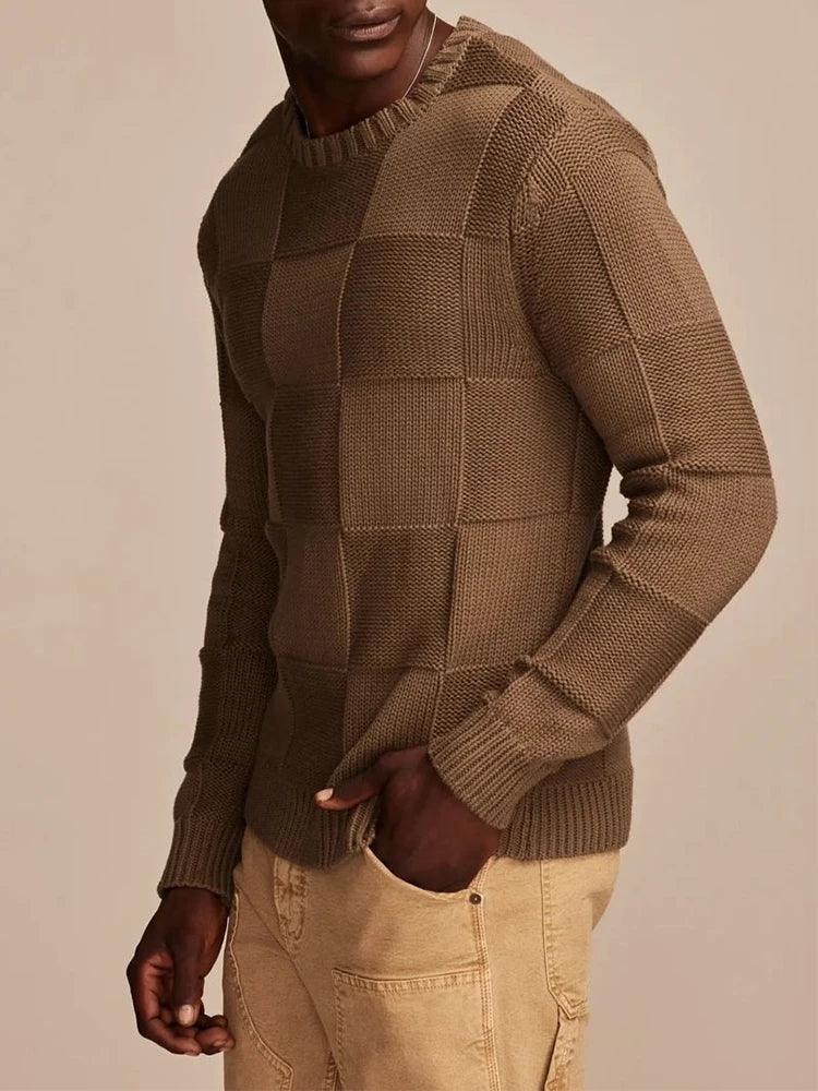 R&B | Herrenpullover mit Karomuster