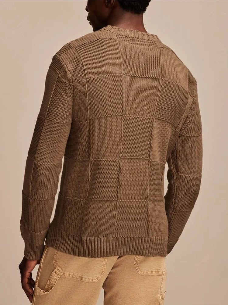 R&B | Herrenpullover mit Karomuster