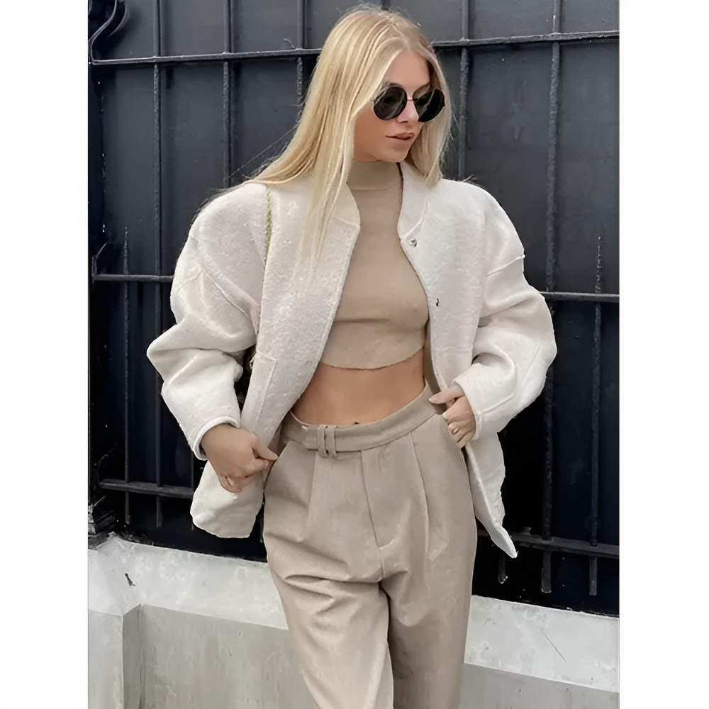 R&B | Übergroße Damen Winter Aviator Jacke