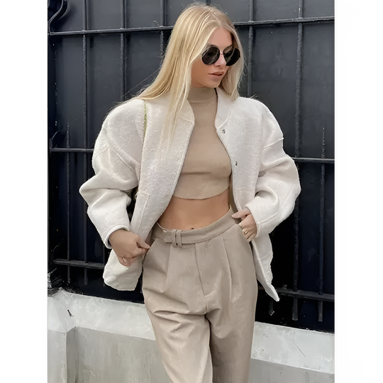 R&B | Übergroße Damen Winter Aviator Jacke