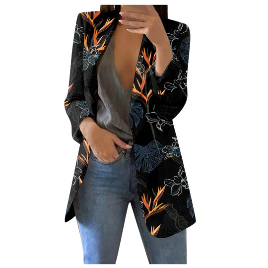 R&B | Bedruckte Damen-Cropped-Blazer