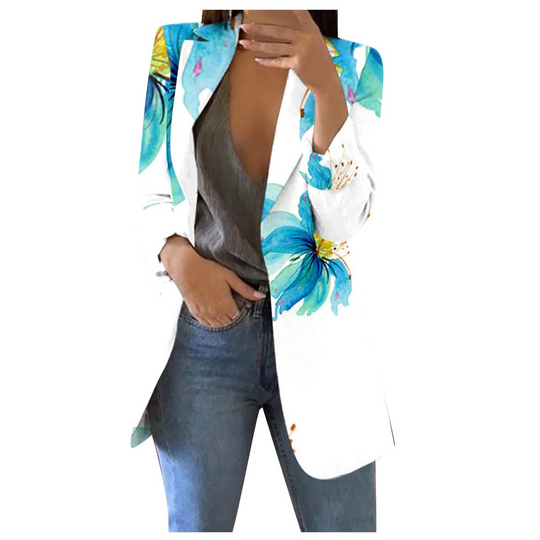 R&B | Bedruckte Damen-Cropped-Blazer