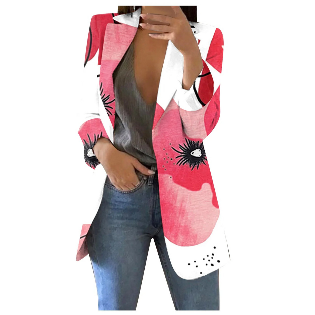 R&B | Bedruckte Damen-Cropped-Blazer
