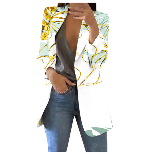 R&B | Bedruckte Damen-Cropped-Blazer