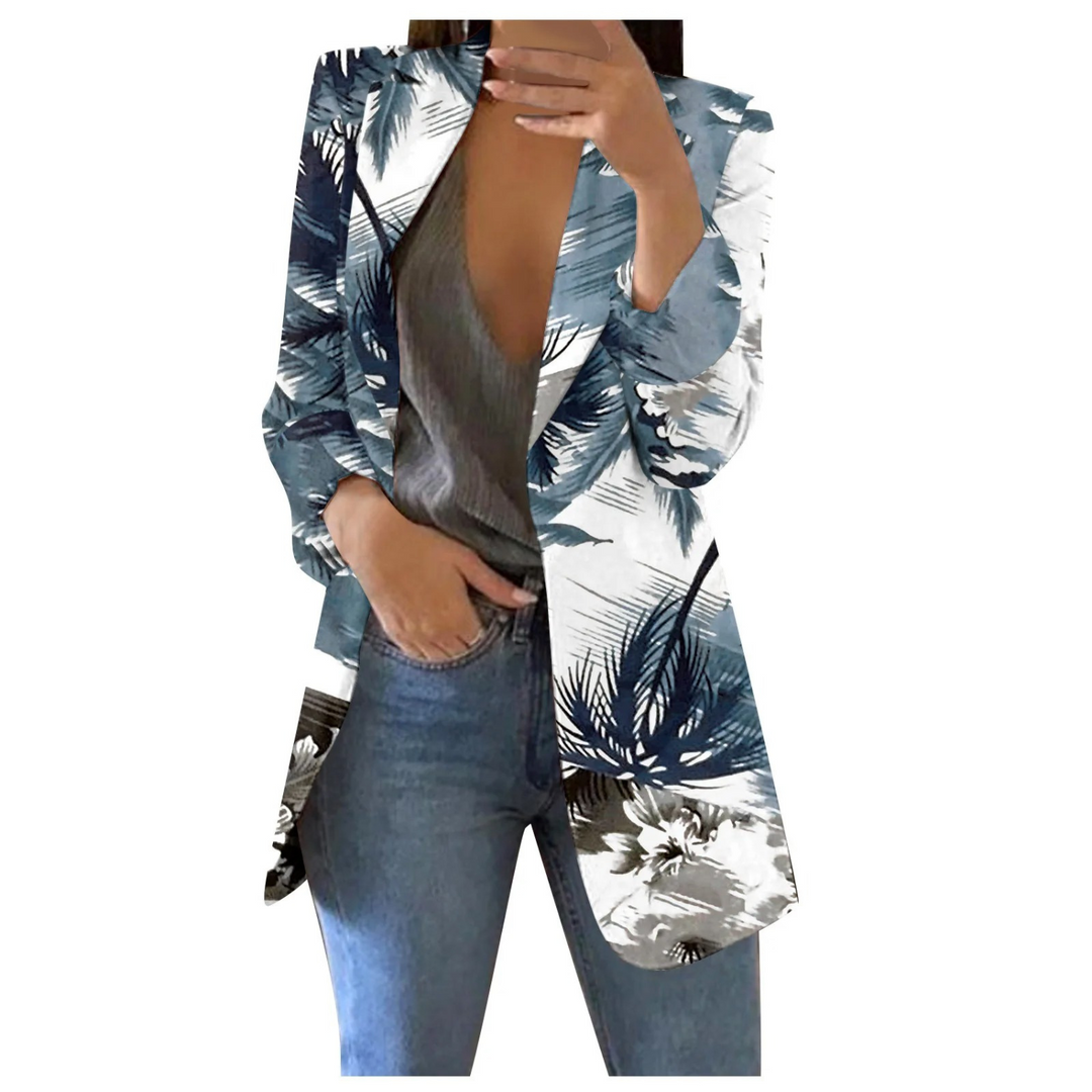 R&B | Bedruckte Damen-Cropped-Blazer
