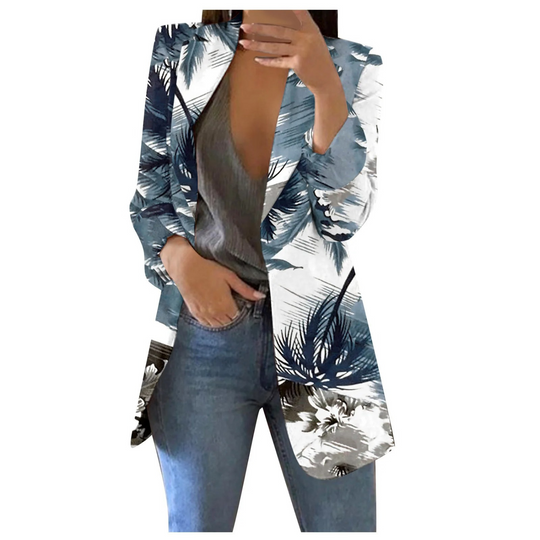 R&B | Bedruckte Damen-Cropped-Blazer
