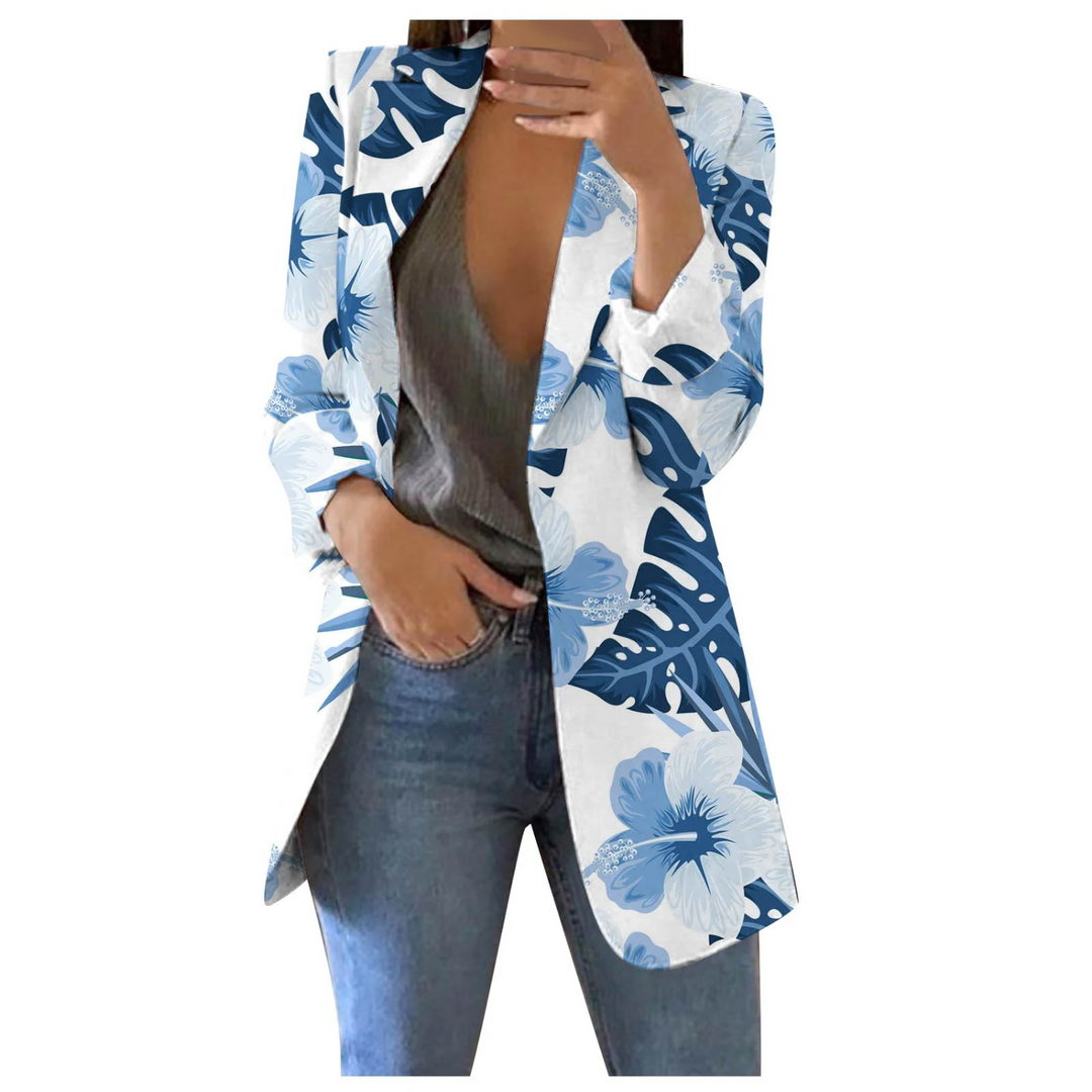 R&B | Bedruckte Damen-Cropped-Blazer