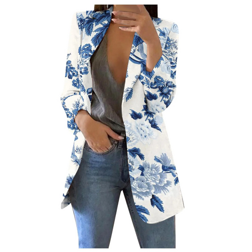 R&B | Bedruckte Damen-Cropped-Blazer