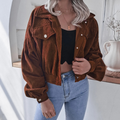 R&B | Modische Kurzjacke Aus Corduroy