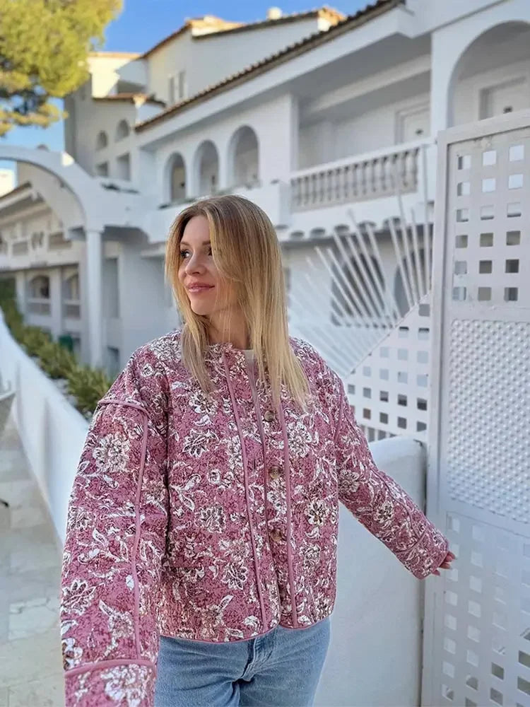 R&B | Blütenjacke mit Warmem Effekt für Frauen