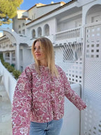 R&B | Lässiges Blumenmusteroberteil für Frauen