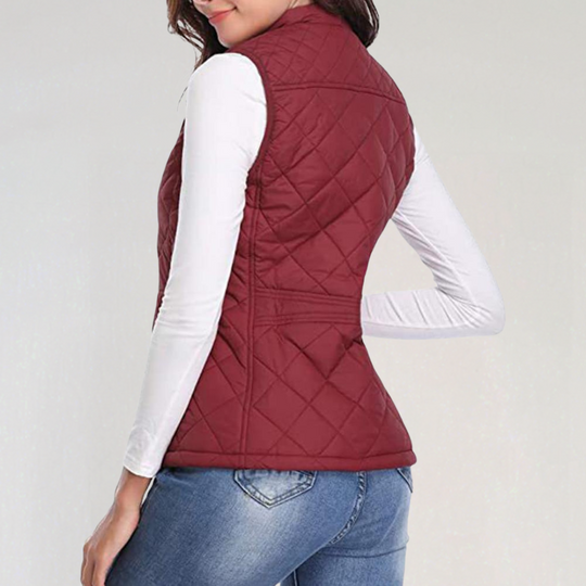 R&B | Damen Wattierte Bodywarmer mit Reißverschluss und Leichtem Design