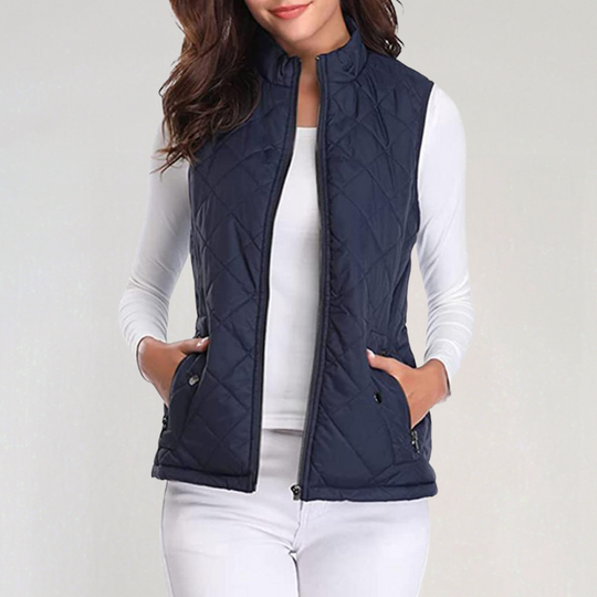 R&B | Damen Wattierte Bodywarmer mit Reißverschluss und Leichtem Design