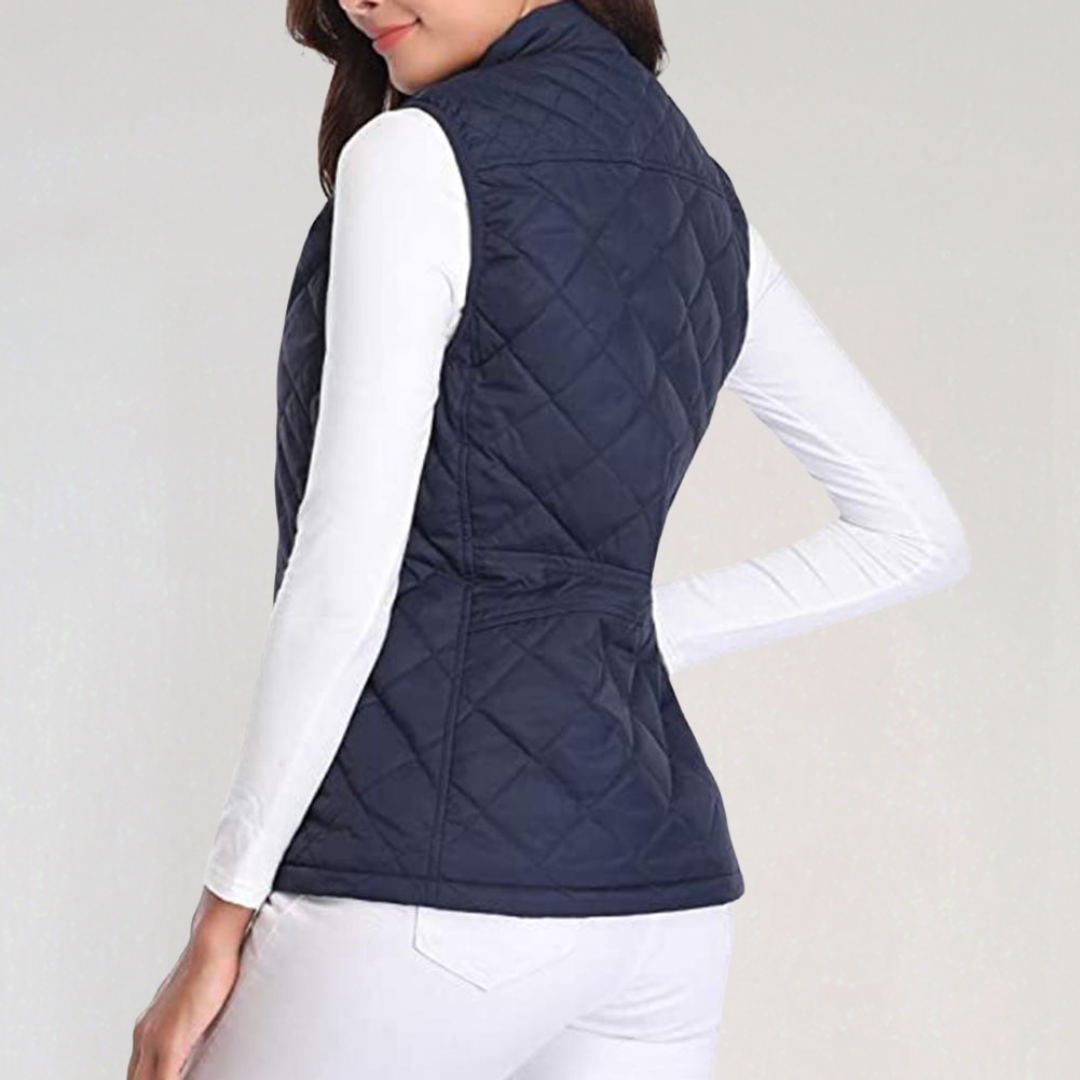 R&B | Damen Wattierte Bodywarmer mit Reißverschluss und Leichtem Design