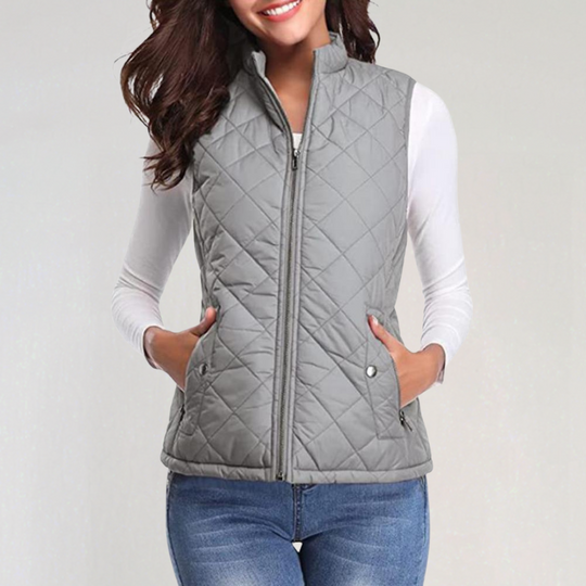 R&B | Damen Wattierte Bodywarmer mit Reißverschluss und Leichtem Design