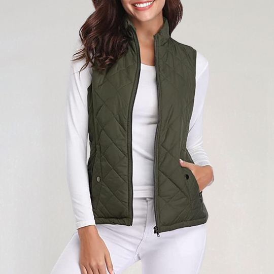R&B | Damen Wattierte Bodywarmer mit Reißverschluss und Leichtem Design