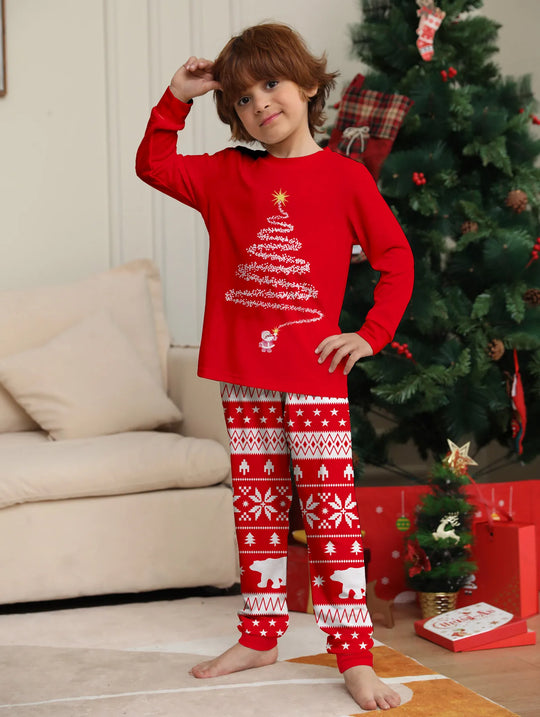 R&B | Weihnachts-Pyjama-Set - Weiche, Warme & Gemütliche Passende Outfits für die Feiertage