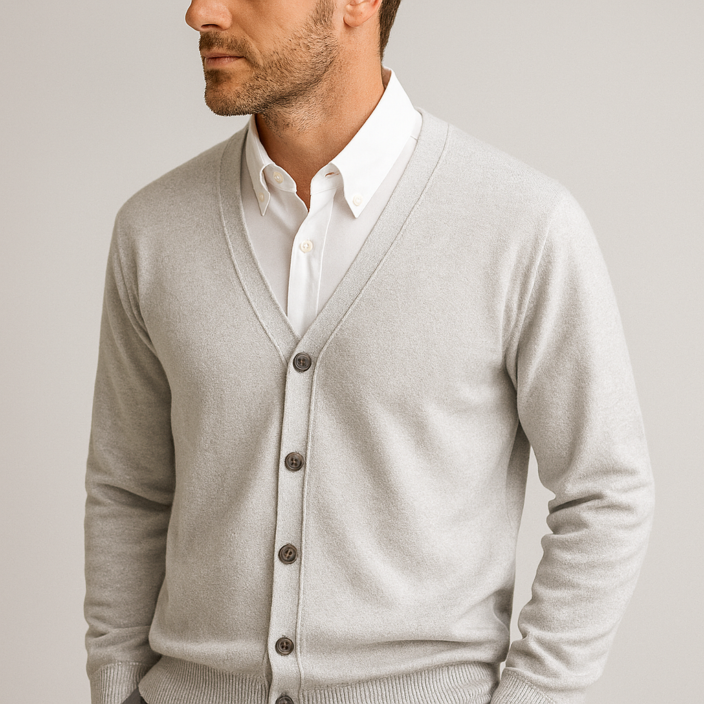 R&B | Eleganter V-Ausschnitt Cardigan für Männer