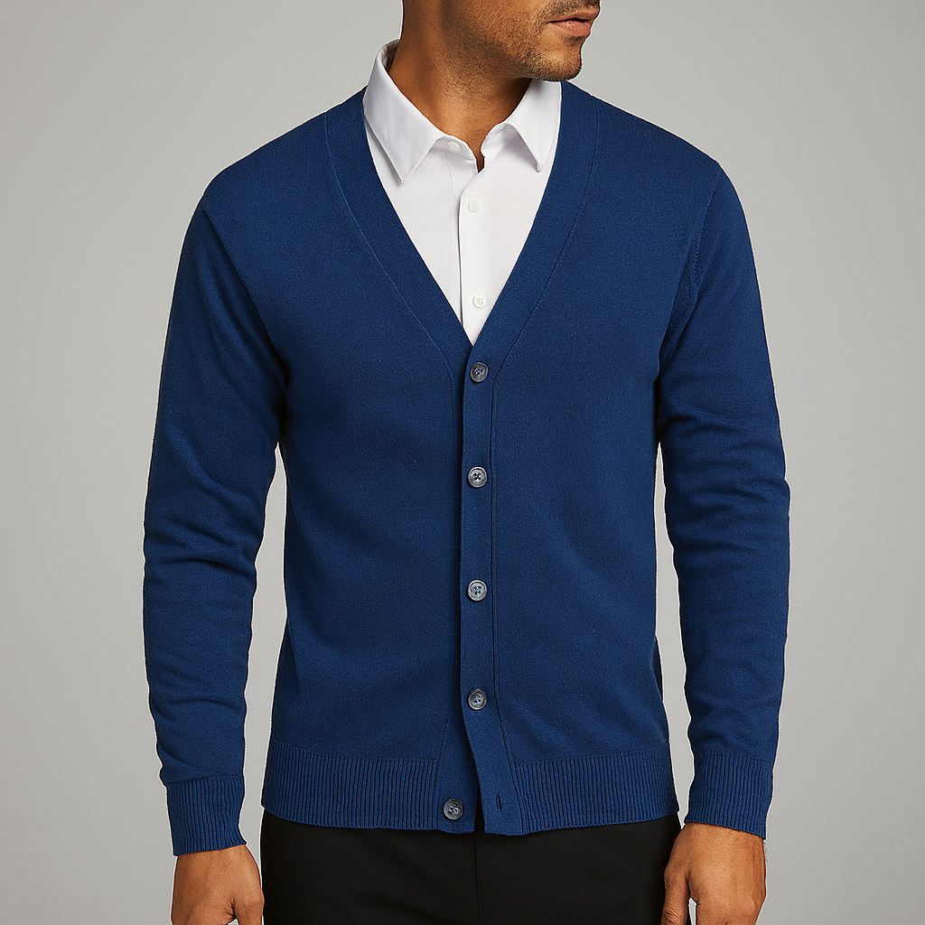 R&B | Eleganter V-Ausschnitt Cardigan für Herren