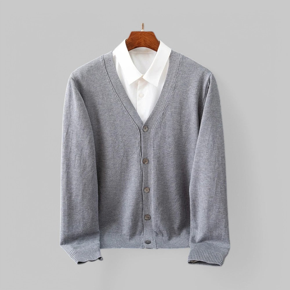 R&B | Eleganter V-Ausschnitt Cardigan für Herren