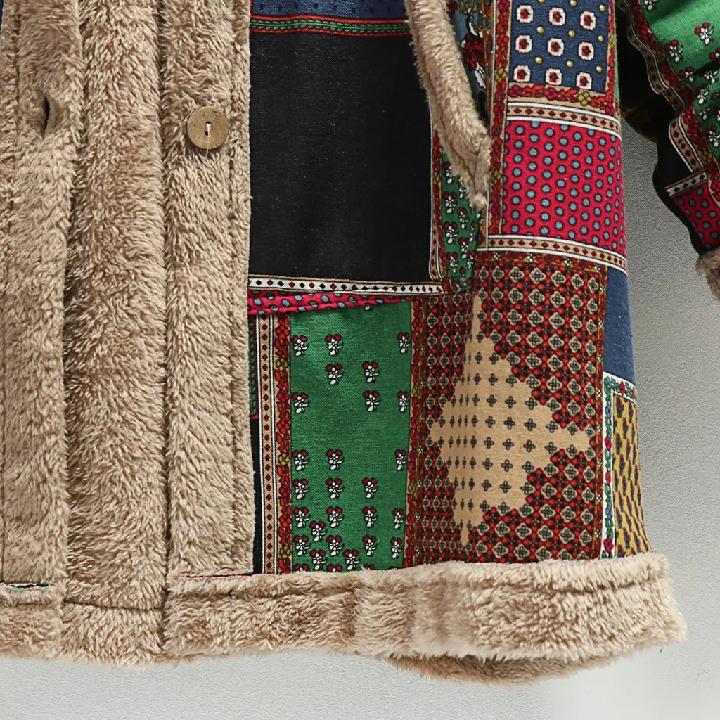 R&B | Fuzzy Patchwork Jacke