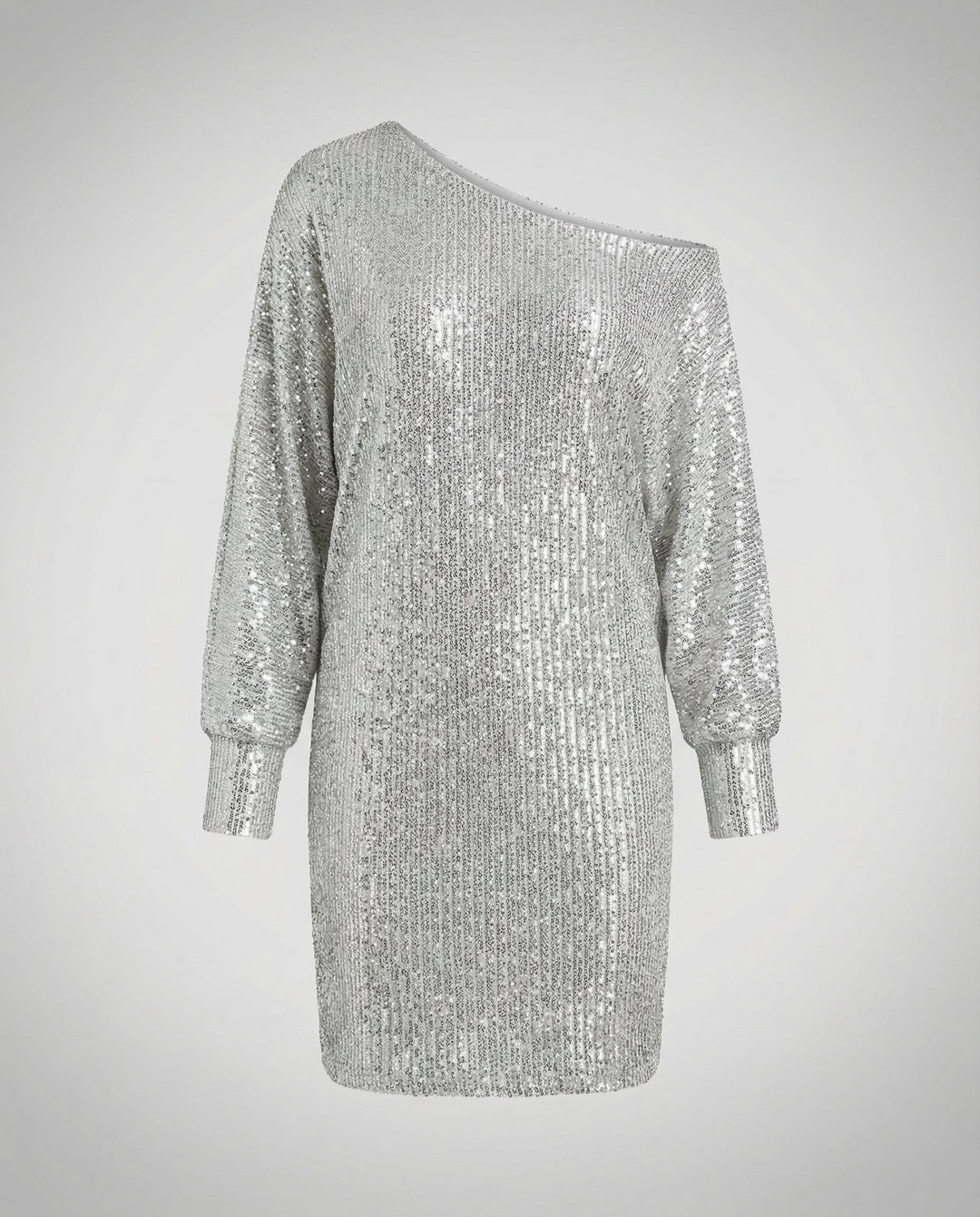 Glamouröses Kontrast Paillettenkleid Damen | R&B