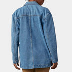 R&B | Damen Denim Blazer mit Langen Ärmeln und Taschen