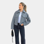 R&B | Schicke Damen Wolljacke mit Kurzer Passform und Taschendetails