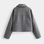 R&B | Schicke Damen Wolljacke mit Kurzer Passform und Taschendetails