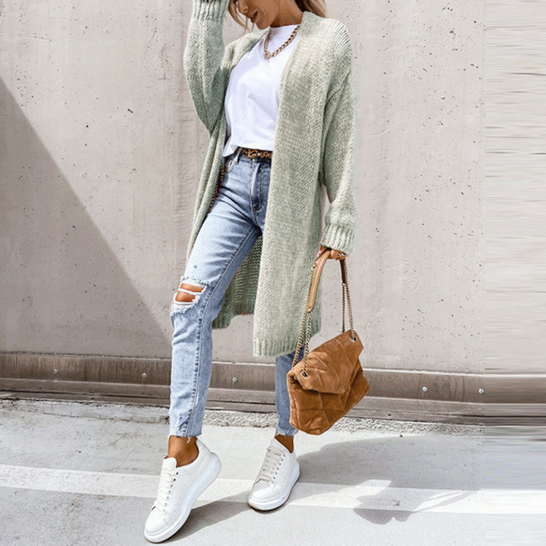 Zeitloses Langarm-Cardigan für Damen