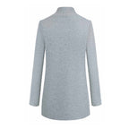 R&B | Damen Langer Kragenloser Mantel