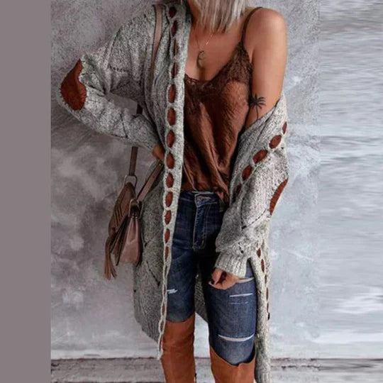 R&B | Modische Strickjacke mit Kapuze
