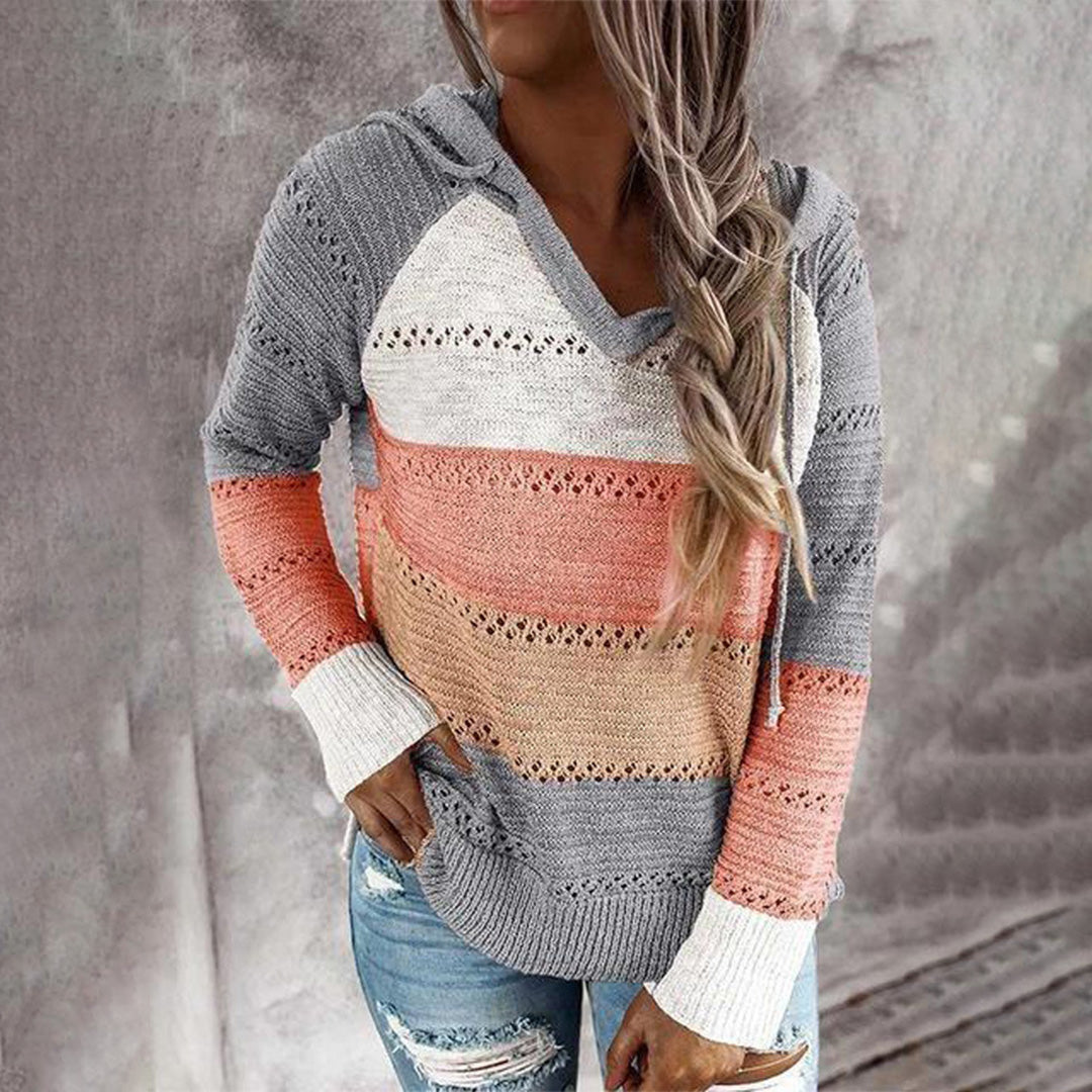 R&B | Strickpullover mit Kapuze Atmungsaktives Material Lässiger Stil