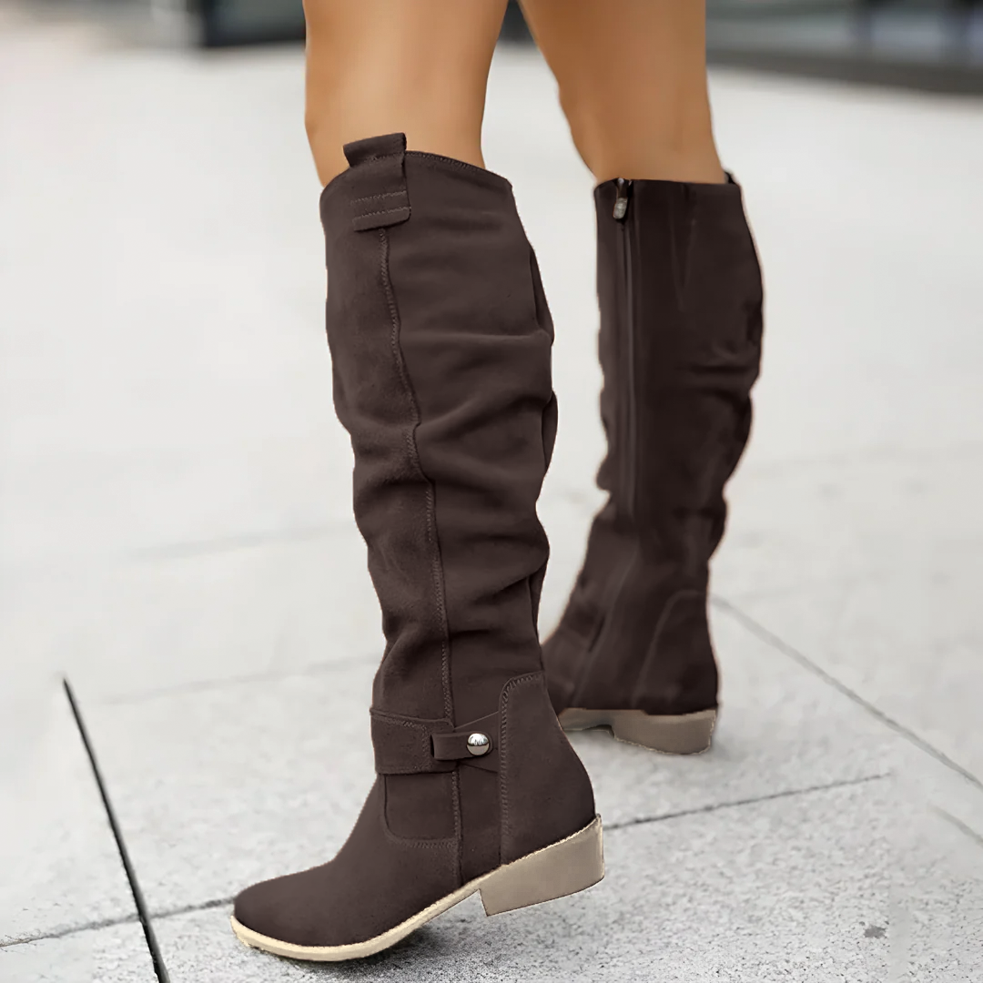R&B | Wildleder Kniehohe Stiefel