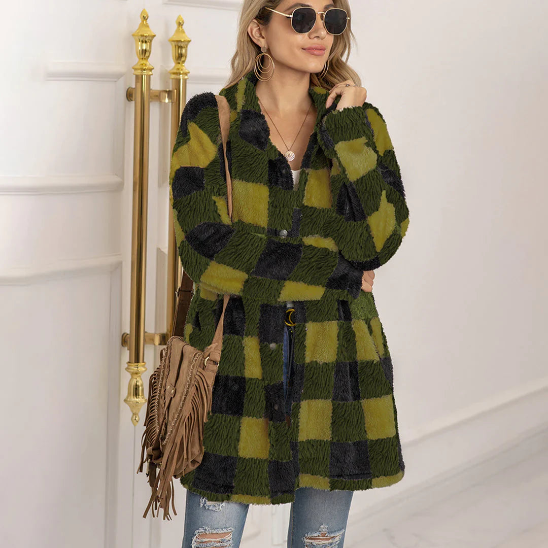 R&B | Bequeme karierten Jacke