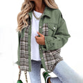 R&B | Jeansjacke Kariert Damen