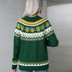 R&B | Norwegische Pullover Damen Strickwinterpullover für Damen