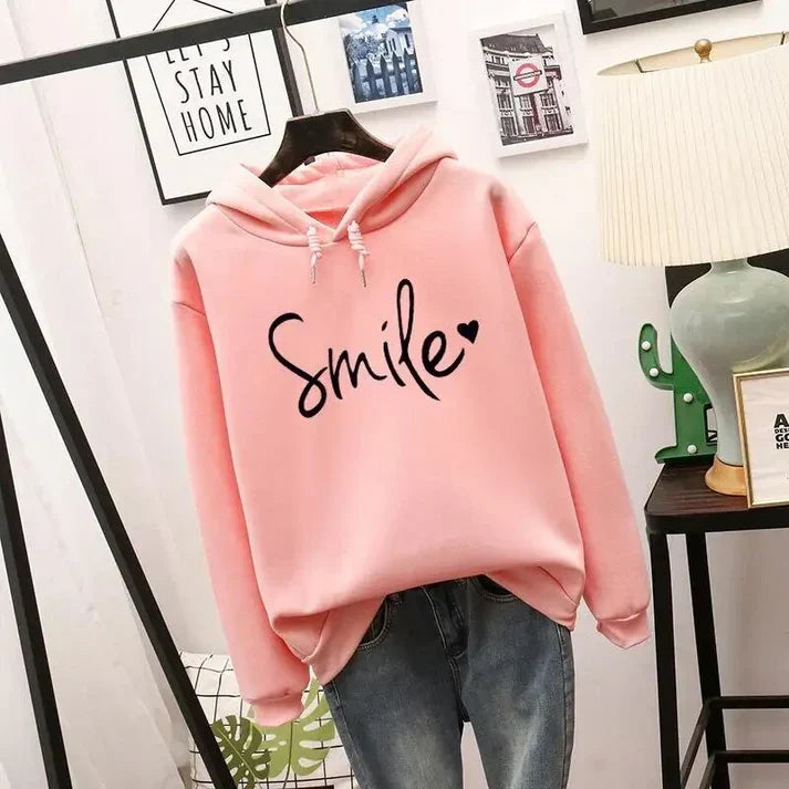 R&B | Bequemer "Smile" Grafik Hoodie