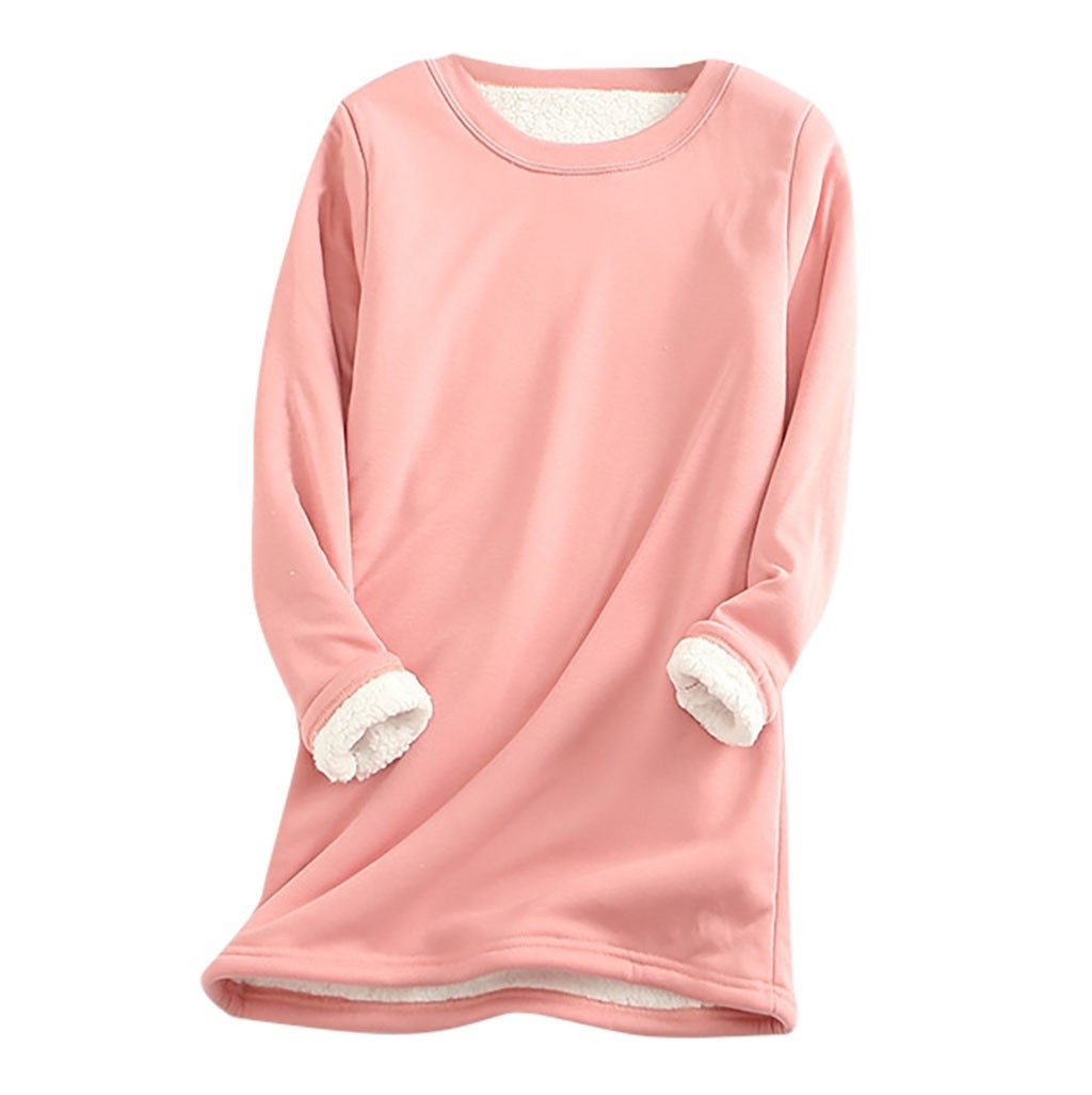 R&B | Weicher Pullover mit Fleece-futter Warm und Bequem Perfekt für Heimeligkeit