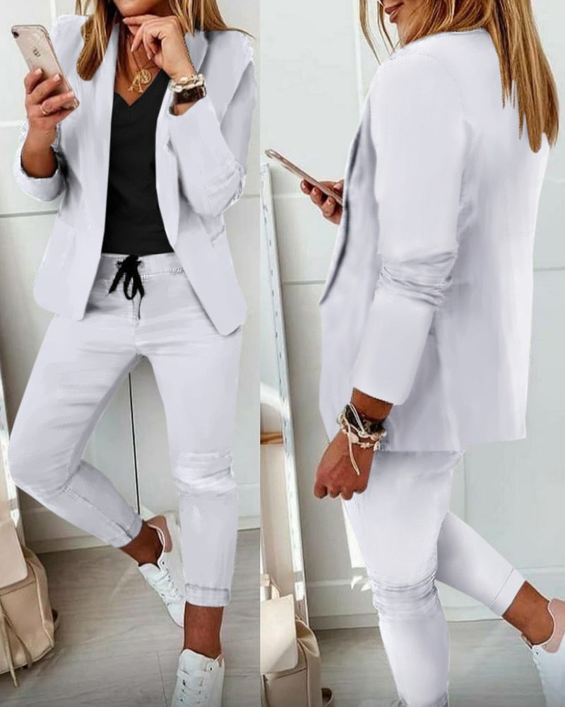 Xyla️ | Elegantes Blazer-Set [Blazer+Hose]