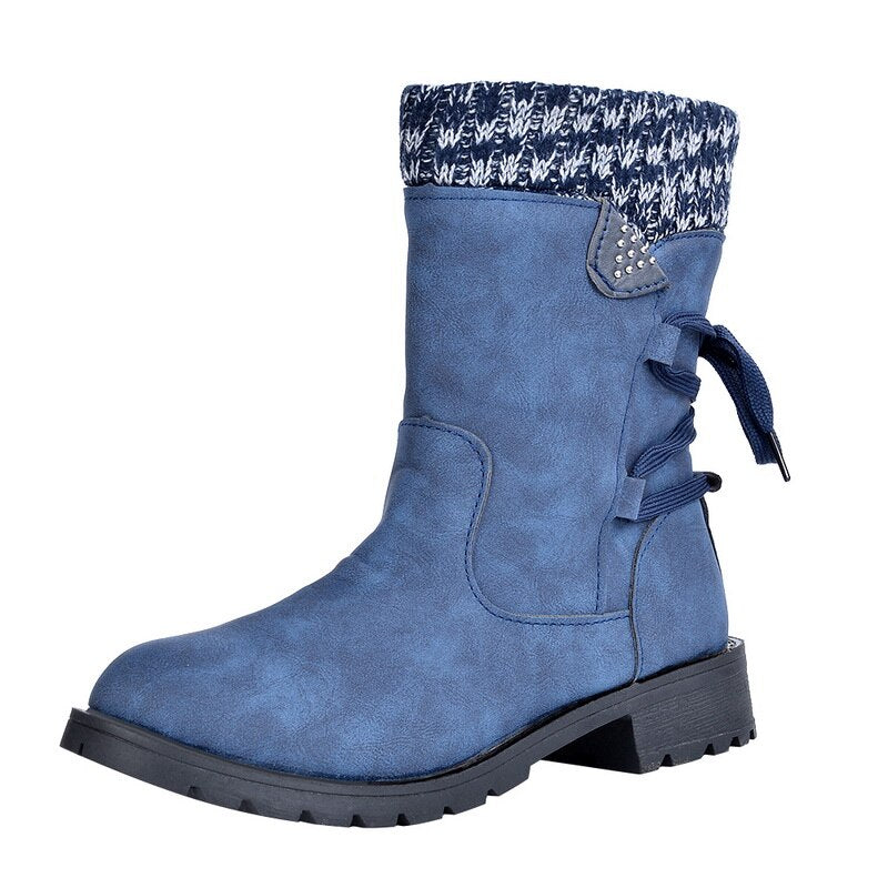 R&B | Grakosystiefel mit Retro-Metall und Schnallenverzierung
